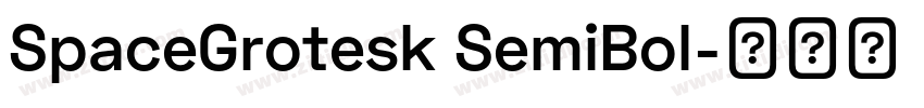 SpaceGrotesk SemiBol字体转换